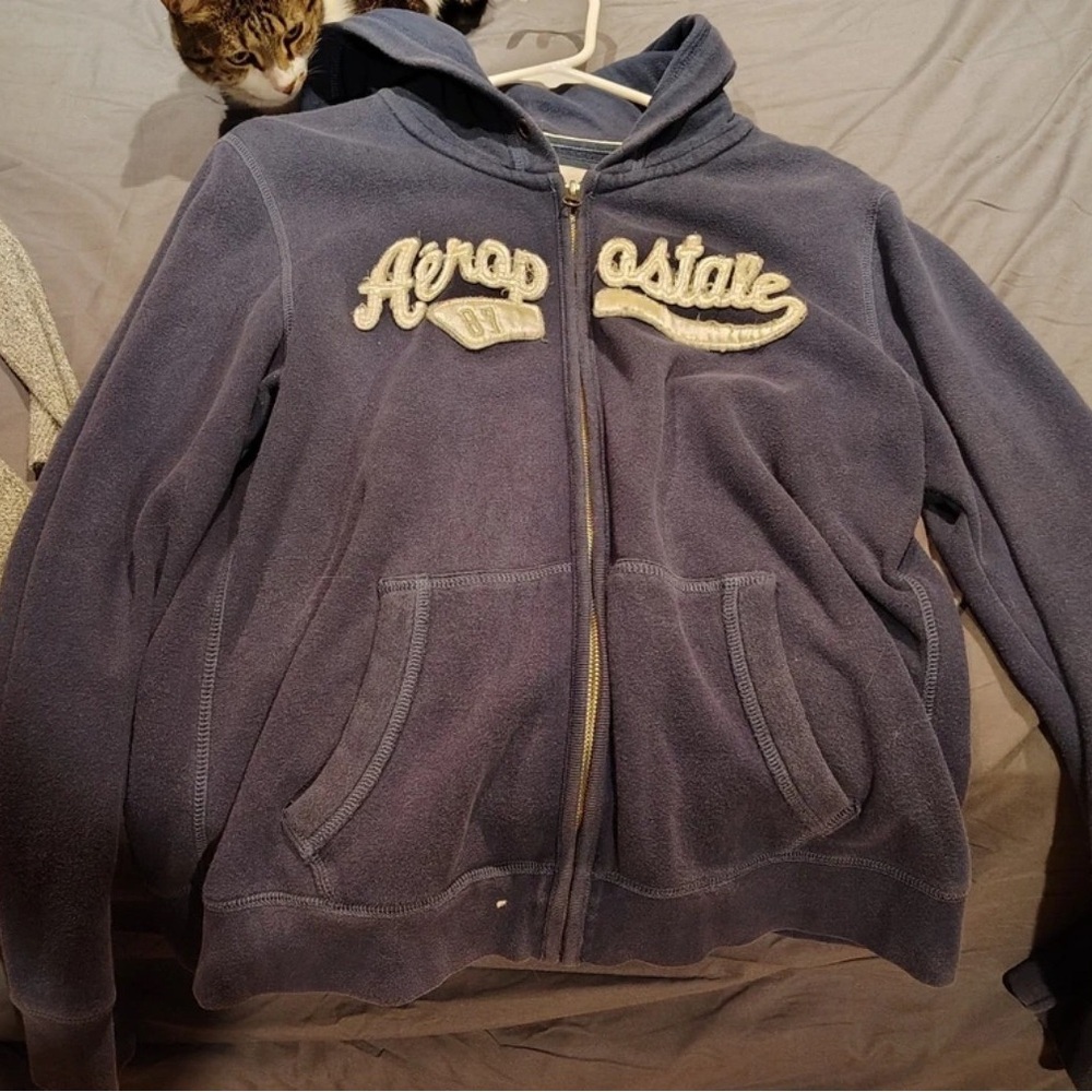 Aeropostale Blue Hoodie Jacket